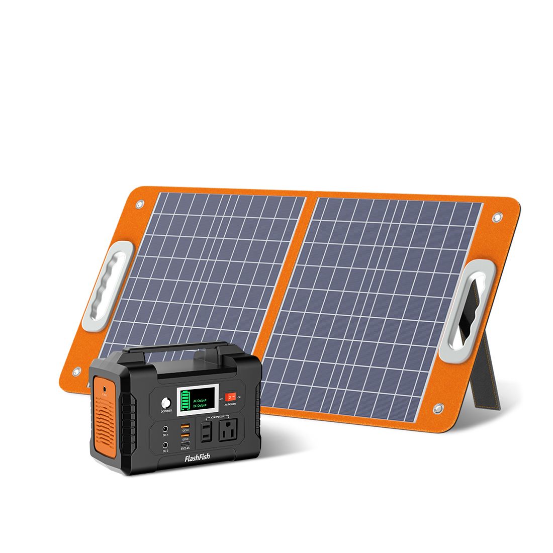 200W Power Station | FlashFish Solar Generator with AC & USB-C Ports