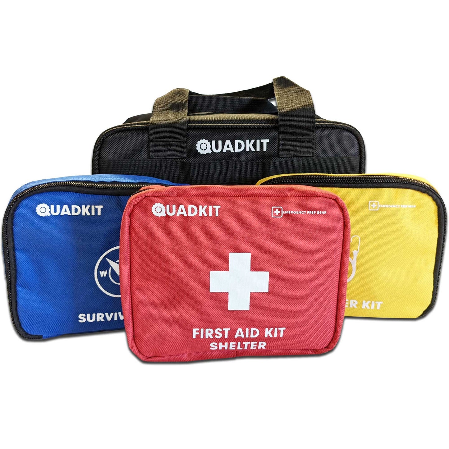 QUADKIT ATV Emergency Kit | 106 Pieces, 4-in-1 Auto & First Aid