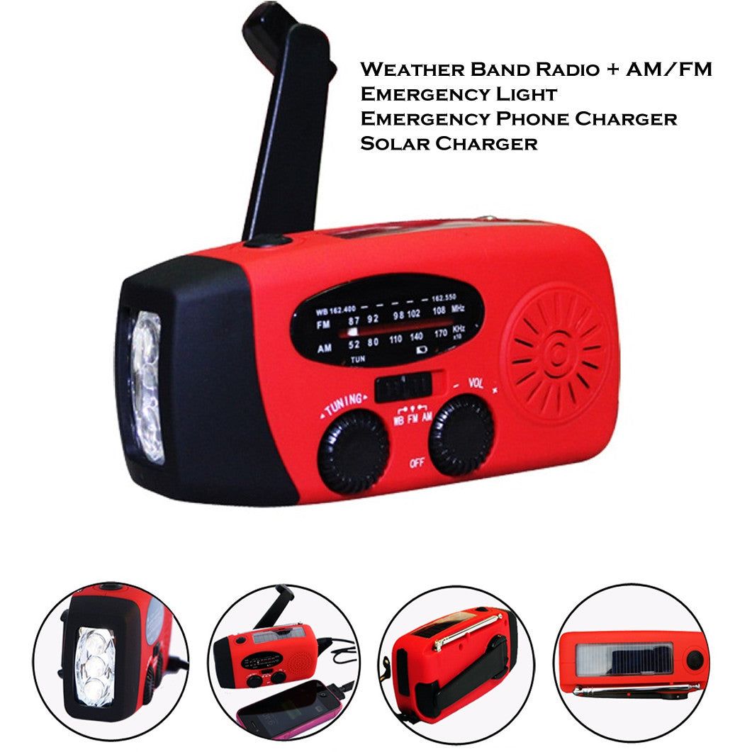 Storm Safe Emergency Radio | AM/FM/NOAA, Solar & Phone Charger