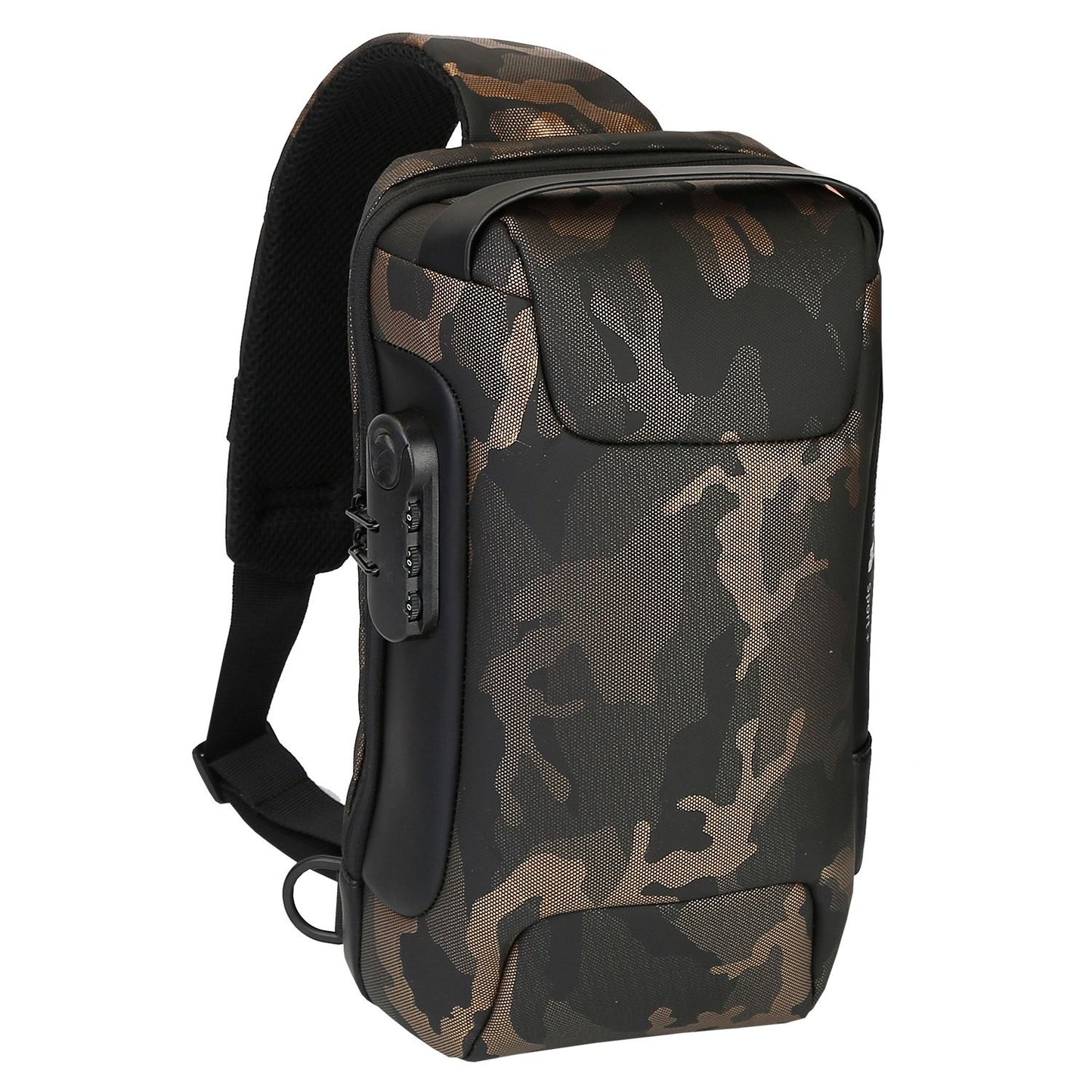 Men's Waterproof Sling Bag | Anti-Theft, USB Port