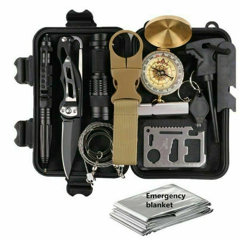 14-in-1 Outdoor Survival Kit | Tactical Tools & EDC Case