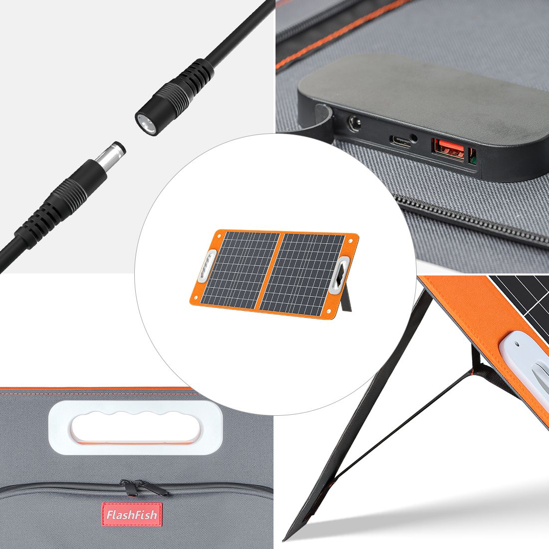 300W Solar Generator | FlashFish 60000mAh with 60W Solar Panel