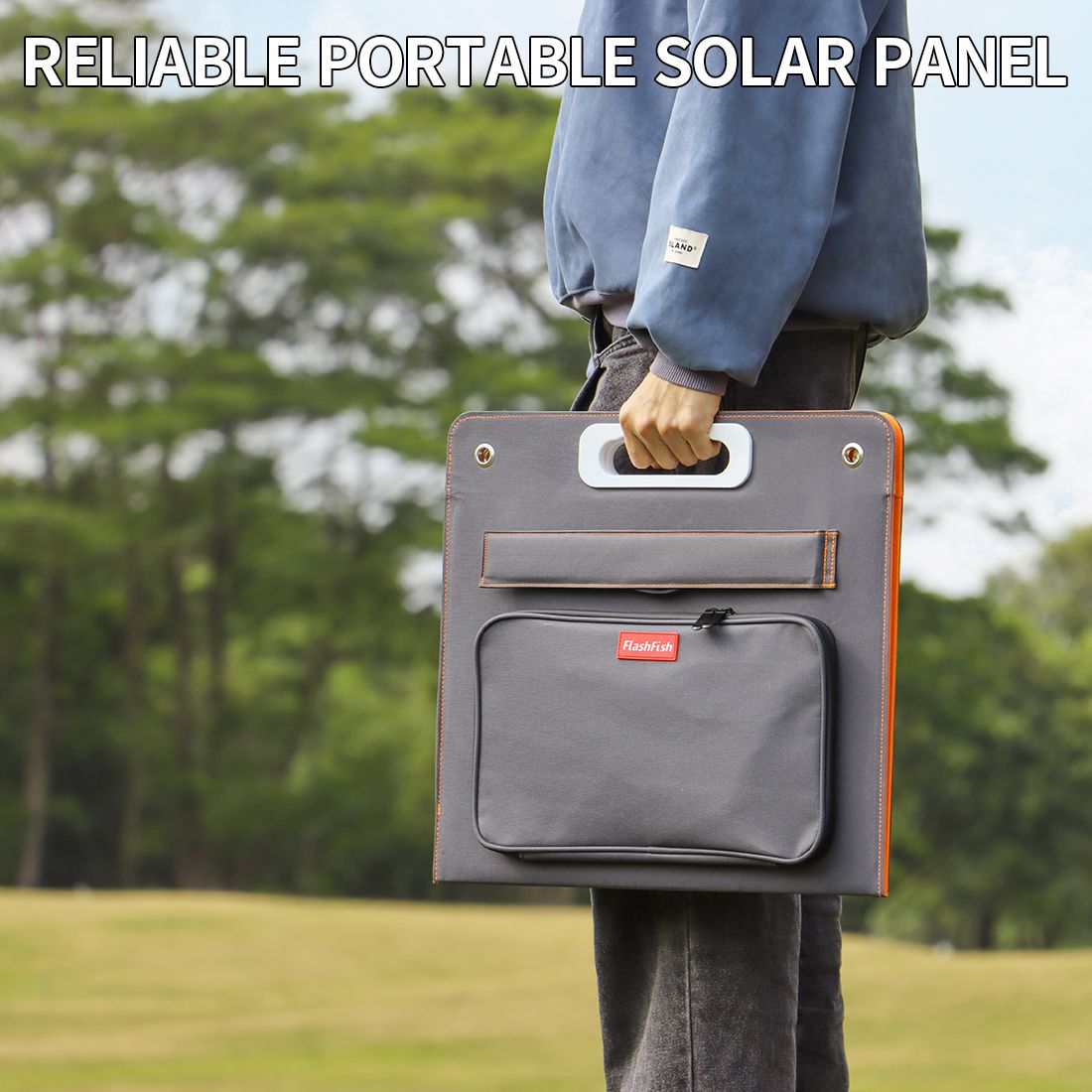 60W FlashFish Portable Solar Panel | USB & DC Output